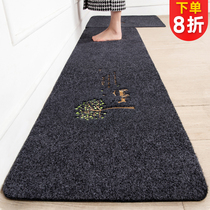 Kitchen ground mat anti-oil and waterproof rug Home doorway door-in-door resistant anti-slip cushion Sub-door cushion Absorbent Foot Mat Custom
