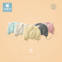aqpa Newborns Knitted Hats Winter Men and Women Baby Weatherear Hats Small