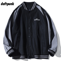 High Street Tide Brand Print Baseball Suit Loose Couples Same Tops Patching Jacket Men and Women Fall Casual Jacket Tide