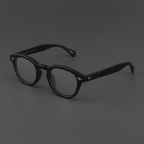 Moscott LEMTOSH glasses frame mens black plus size Depp with vintage sheet myopia stand Women