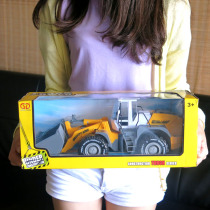 Boy large inertial engineering vehicle forklift bulldozer excavator Beach childrens toy car model