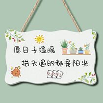 ins Nordic style simple wall decoration listing decoration Bedroom pendant Room door hanging door number