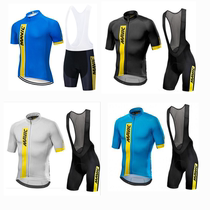 2019 New Custom summer mavic cycling suit mens short sleeve strap set quick dry mountain self Road Suit