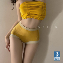 Day Faculty High waist collection lady Underpants minimalist Glutes Hip hip Hip Bunches Waist Pure Cotton Stall Triangle Pants Women Bottom Pants