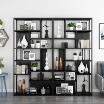 Nordic Iron Art Shelves Bookshelves Living-room Simple Landing Containing Shelf Office Multilayer Modern Creative Bookcase