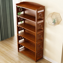 Creative Bookcase Minimalist Home Student Containing Rack Bedroom Improvised Plotbook Solid Wood Shelf Shelf Living Room Floor Landing