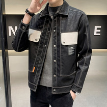Leather clothing men spring autumn coat 2021 new locomotive clothing coat trend handsome autumn leather jacket Tide brand clothes