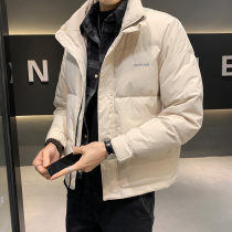 Autumn and winter down jacket mens Tide brand warm winter clothing 2021 new trend fake two mens thick coat