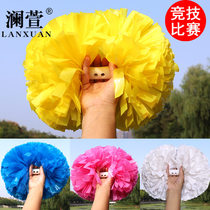 Competitive competition Lala flower ball big class exercise hand flower matte double head handle hand holding flower cheerleading Flower Ball
