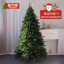 Christmas tree home 1 5 meters 1 8 meters high grade Christmas tree Christmas decorations naked tree beauty version PE PVC Christmas tree