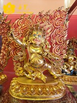 Nepalese full-lau gold diamond hand Buddha statue of the Buddha Chiandodje Tibetan Buddhism High 33cm Nepal One ruler