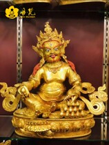 Nepalese full-law gold boutique yellow chaeze Buddhist statues pure copper quality Tibetan Buddhist statues height 40cm