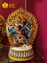 Nepal boutique painted Pubakong Buddha statue pure handmade bronze Buddha 7 inch guard Faurgau 20cm