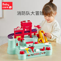 babycare fire station car break big adventure children climbing track toys 3 years old 4 boys baby puzzle