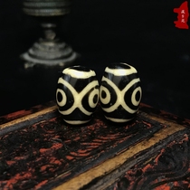 Tibetan Township Garden late Qing Dynasty old feeder Tianzhu Lotus three-eye 20x14mm good appearance burst Old Fidelity