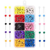 1000 box ten grid ten color pin round ball nail map needle marking nail Pearl needle push nail