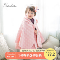 Cotton button baby spring and autumn hooded cloak out cloak for men and women baby windproof coat shawl