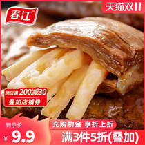 (Chunjiang bamboo shoots dried bean curd 150g) spicy spiced dried bean curd snack snack instant Bean