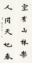 Art microspray Xiao Xian Lin Five words for the United 30x58 cm