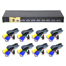 Chuangwei 8-port KVM switch with USB keyboard mouse audio MIC interface Automatic hotkey control VK801A
