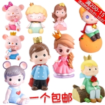 Little Prince Cake Decoration Ornaments Baby Year Princess Cartoon Net Red Childrens Birthday Party Boy Allen