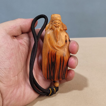 Cliff Berry Solid Wood Pendant Carry-on The Play Handlebar Piece Property God Buddha Statue of Buddha wood Wood Carving Handicraft is too much of a cliff