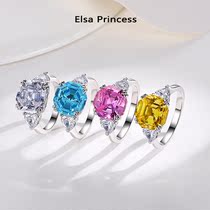 PT950 Platinum Mosan Diamond Ring 4 karat Sapphire Ring Yellow Diamond Pink Diamond Women's Wedding Diamond Ring