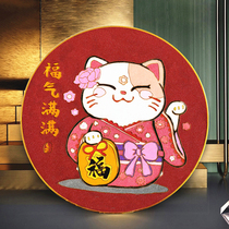 Lucky cat cloisonne cloisonné enamel diy material package building activities intangible cultural heritage handmade gold sand painting