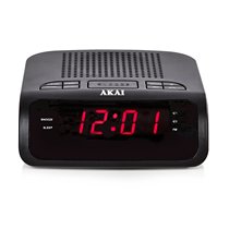 Xiaoyu Akai A61020 AM FM Alarm Clock 0 6 inch LED Display Black
