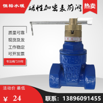 Magnetic encryption screw soft seal gate valve Anti-theft with magnet lock Key wrench Elastic seat seal Tap water valve
