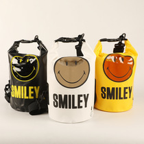 Encrypted waterproof hand single shoulder waterproof bag swimming rafting ARENA smiling face transparent window waterproof and fart bag