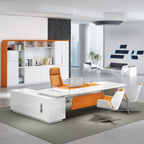 White paint boss table simple modern desk creative boss desk fashion director big class manager table