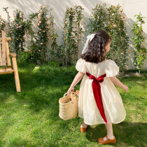2021 summer dress new girl dress summer thin short sleeve dress children princess dress children birthday Foreign