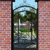 Iron door into the courtyard single door outdoor villa garden yard small door fence corridor door home can be customized