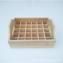 Solid Wood essential oil Display rack storage box 30 grid 20ml essential oil wood tray solid wood l display wood rack factory direct sales