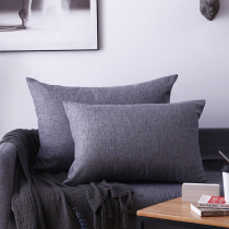 Linen leaning pillow headboard sofa Living room rectangular holding pillow back cushion cover waist pillow large backrest holding pillow cover without core