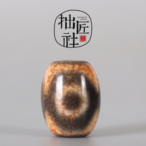 Tibetan three-eyed Tianzhu Tibetan legend Tianzhu genuine Buddha beads Rosary beads Hand string jewelry accessories diy Wen Play accessories