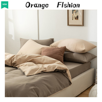 Nordic 100 pure cotton mill wool four pieces all season universal all-cotton light lavish bed with bedding bed linen