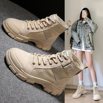 This issue of heavyweight recommended canvas Martin boots women comfortable soft bottom not tired feet versatile tooling retro high boots