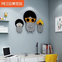 Cartoon clock wall clock living room home fashion bedroom modern wall decoration table creative cute childrens room clock