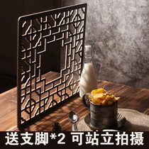 Photography artifact neoclassical Chinese pane light and shadow manufacturing props retro creative decoration ornaments blinds photo reflective background plate antique window display stand