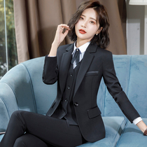 Suit suit women 2021 new temperament slim-fitting work clothes College interview formal suit business suit autumn and winter