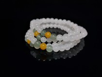 Blood stone Guilin chicken blood Jade Shanglang ice womens bracelet white jade ornaments 108 beads