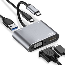 Type-C to VGA Docking station HDMI converter USB3 0 Mobile phone connection Computer monitor Apple note