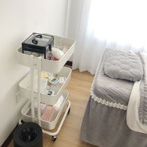 Carbon steel beauty salon storage car skin management tool car small bubble instrument cart cupping Rack Mobile