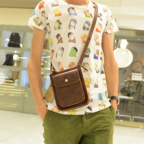 Hong Kong New Joker Small Bag Summer Shoulder Bag British Vintage Mens Tide Bag shoulder bag running bag