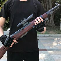  98g sniper large childrens 98ak pull bolt throwing shell gold 98K toy hand gun AWM step grab soft bullet boy