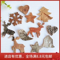 Christmas Pine Nuts Bark Floral Pendant Decorations Home Creativity Sensual Christmas Trees on the wall Branches Hanging