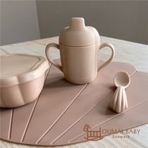 Spot Danish konges slojd baby silicone tape handle drink cup snack box spoon set