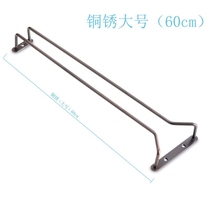 * Wine glasses shelf modern home hanging simple black wine cabinet upside down dustproof tall cup holder light luxury